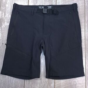 Mountain Hardwear Mens Chockstone Hike Shorts Size 36 Black Nylon Stretch